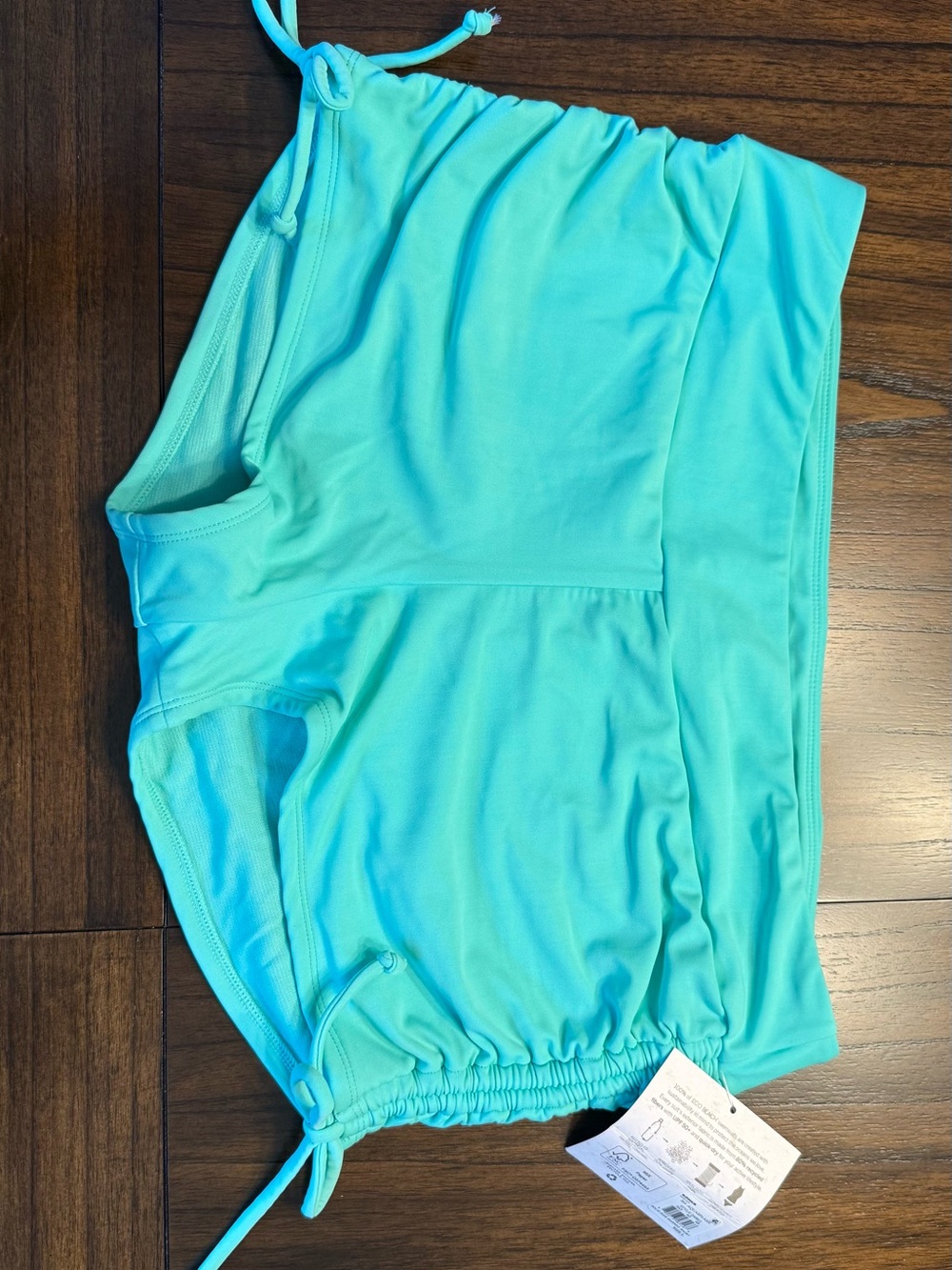 NWT Women’s Turquoise Swim boy shorts Eco Swim
